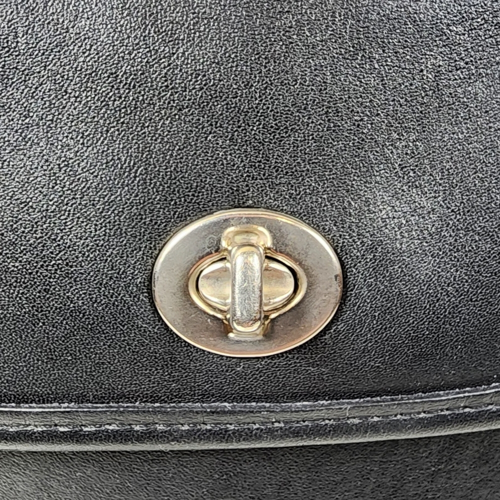 Vintage Coach Black/Nickel Scooter Bag #9893 - Picture 10 of 16